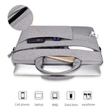 NNEDSZ 14.1-15.4 Inch Portable Laptop Shoulder Bag in Oxford Cloth & Nylon - Hemp Gray