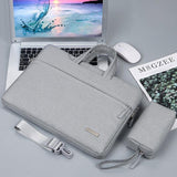 NNEDSZ 12 Laptop Handbag with Shoulder Strap and Power Bag - Inner Bag - Grey
