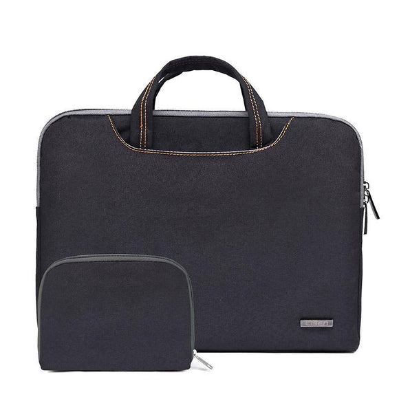 NNEDSZ 13.3 Inch Simple Business Laptop Bag With Liner - Ls-116 - Snowflake Nylon Black