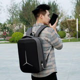 NNEDSZ Waterproof Business Laptop Backpack with Usb Port - Multifunctional - Dark Gray - 17 Inch