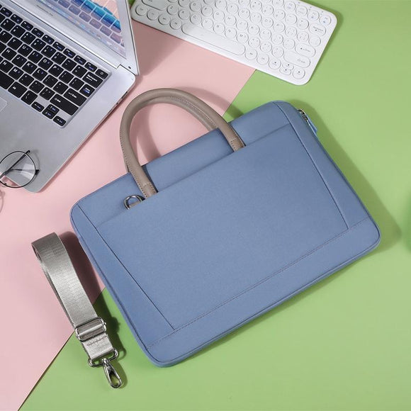 NNEDSZ 13-13.3 Inch Laptop Bag Crossbody Briefcase in Oxford Cloth - Blue - 14 - 14.6 Inch