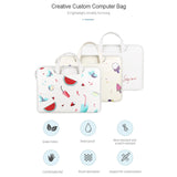 NNEDSZ 14.1-15.4 Inch Lightweight Printed Laptop Bag in Pu Material - Sheep Head