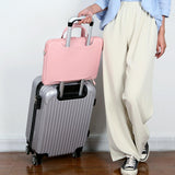 NNEDSZ Versatile Laptop Shoulder Bag - Single Strap - Light Blue