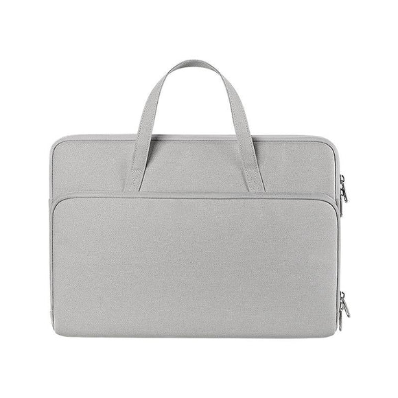 NNEDSZ 14.1-15.4 Inch Waterproof Laptop Bag - Durable and Stylish - Elegant Gray