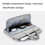 NNEDSZ 14.1-15.4 Inch Waterproof Laptop Bag - Durable and Stylish - Elegant Gray