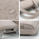 NNEDSZ 14.1-15.4 Inch Waterproof Laptop Bag - Durable and Stylish - Elegant Gray