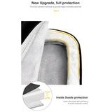 NNEDSZ Detachable Shoulder Strap Laptop Bag - 14.1-15.4 Inch Thickened Polyester - Silver Gray