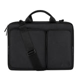 NNEDSZ Detachable Shoulder Strap Laptop Bag - 14.1-15.4 Inch Thickened Polyester - Silver Gray