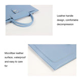 NNEDSZ 15-inch Waterproof Laptop Bag with Power Pack - Portable - Sky Blue