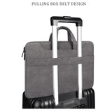 NNEDSZ 15.6 Inch Detachable Shoulder Laptop Bag - Frosted Pu Business - Dark Gray