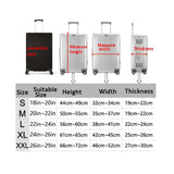 Travel Trolley Case Dustproof Sleeve - Fits 18-20 Inch Luggage - Protects from Dust and Wear - T-006 - For 22-24 Inch L