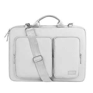 NNEDSZ 15.6 Inch Detachable Shoulder Laptop Bag - Thickened Polyester - Silver Gray