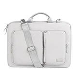 NNEDSZ 15.6 Inch Detachable Shoulder Laptop Bag - Thickened Polyester - Silver Gray