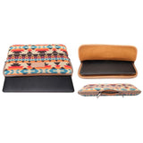 NNEDSZ 15 Inch Lingge Laptop Liner Bag - Pattern Design - Orange Pattern Geometry