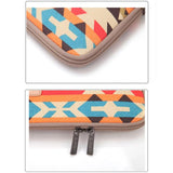 NNEDSZ 15 Inch Lingge Laptop Liner Bag - Pattern Design - Orange Pattern Geometry