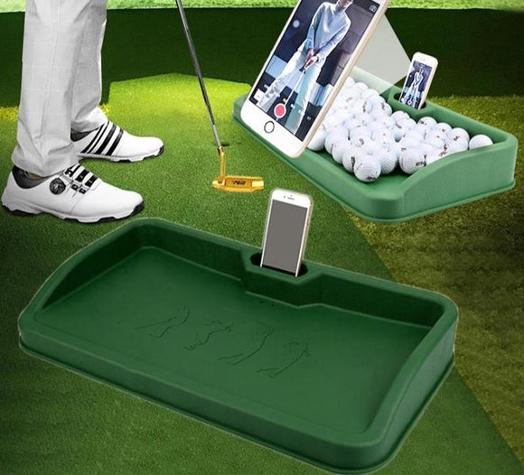 NNEDSZ Black Character Pattern Golf Service Box with Phone Stand - 100 Balls - Green Pgm