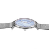 NNEDSZ Stylish Women Quartz Watch With Stainless Steel Band - Round Dial Silver Alloy Case - Wa0730D