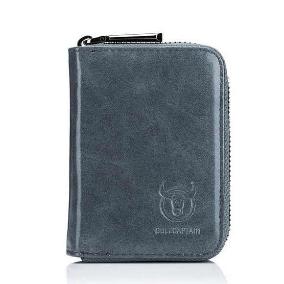 NNEDSZ Men'S Leather Card Holder Casual Driver License Wallet - Light Blue