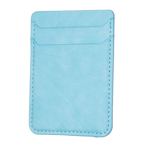 NNEDSZ Frosted Card Bag Sticker For Mobile Phones - Blue