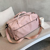 NNEDSZ Large Sports Bag with Separate Shoe Compartment - Khaki