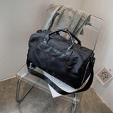 NNEDSZ Large Sports Bag with Separate Shoe Compartment - Khaki
