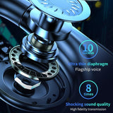NNEDSZ Bluetooth V5.2 Single Earhook Business Headset - M99 - Black + Blue