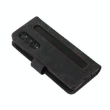NNEDSZ Samsung Galaxy Z Fold 4 Leather Phone Case With Pen Slot - Horizontal Flip