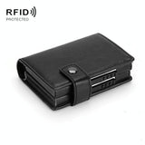 NNEDSZ Secure Dual Card Wallet With Rfid Blocking - Mad Horse Matte Apricot
