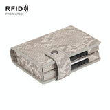 NNEDSZ Secure Dual Card Wallet With Rfid Blocking - Mad Horse Matte Apricot