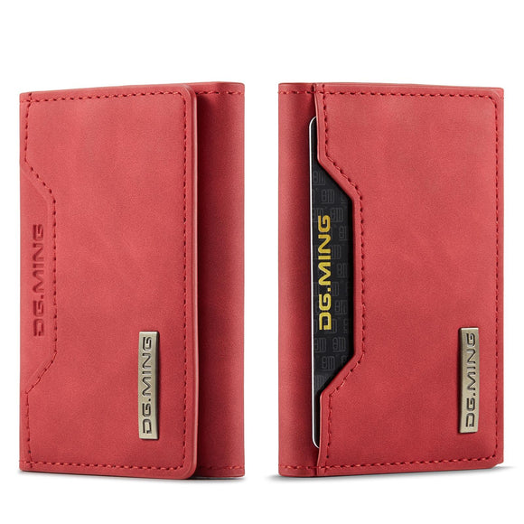 NNEDSZ 3 Fold Card Bag For Dg.Ming M2 Series Compact & Stylish - Red