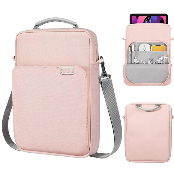 NNEDSZ 13 Inch Vertical Laptop Bag - Handheld Shoulder Crossbody - Pink