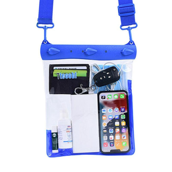 NNEDSZ Waterproof Shoulder Messenger Bag For Sundries Phone Compatible - Blue