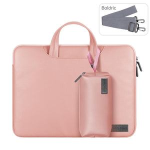 NNEDSZ 13 / 14 Inch Waterproof Laptop Bag with Power Pack - Inner Bag - Rose Gold