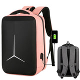 NNEDSZ Waterproof Business Laptop Backpack with Usb Port - Multifunctional - Pink - 15 Inch