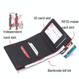 NNEDSZ Rfid-Blocking Aluminum Card Holder - Secure & Compact - Tree Cedar Apricot