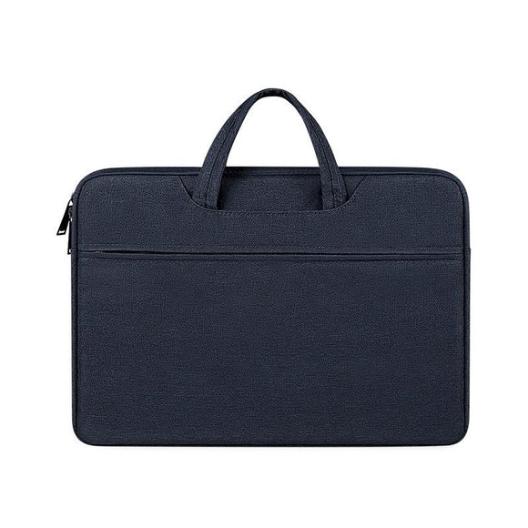 NNEDSZ 13.3 Inch Waterproof Laptop Handbag with Shock-absorbing Capacity - Navy Blue
