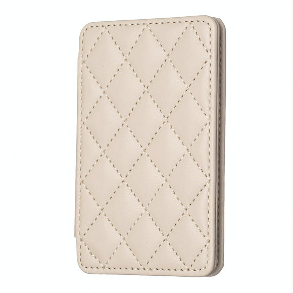 NNEDSZ Rhombus Pattern Card Bag Back Sticker For Mobile Phones - Beige
