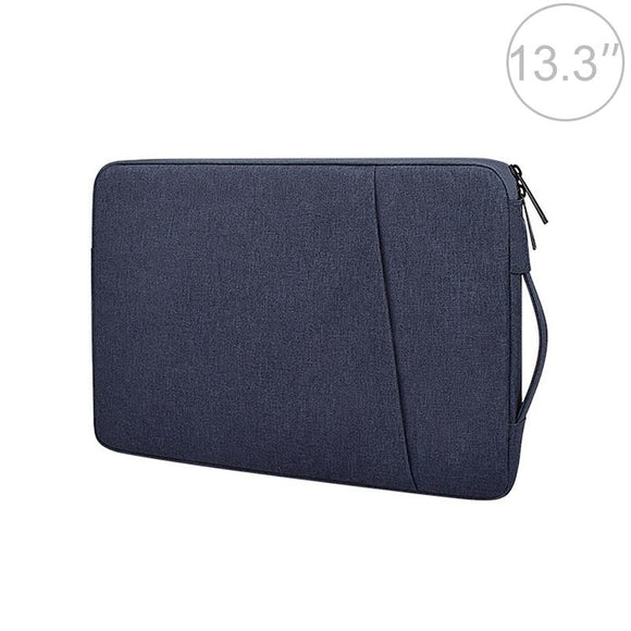 NNEDSZ 13.3 Inch Laptop Felt Sleeve Protective Case Carrying Bag - Navy Blue
