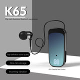 NNEDSZ K65 Wireless Business Earbuds - Retractable Cable