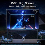 NNEDSZ Portable Android 11 Wifi Projector - 720P Home Use - Allwinner H713