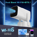 NNEDSZ Portable Android 11 Wifi Projector - 720P Home Use - Allwinner H713