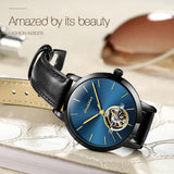 NNEDSZ Waterproof Automatic Mechanical Watch For Women With Simple Hollow Design