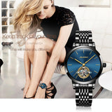 NNEDSZ Waterproof Automatic Mechanical Watch For Women With Simple Hollow Design