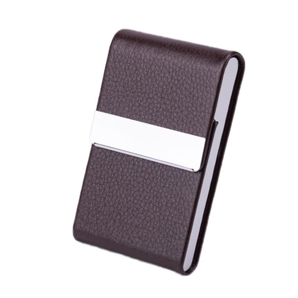 NNEDSZ Business Card Case For Advertising Fits Most Cards - Brown
