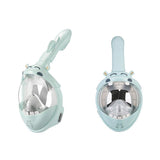 NNEDSZ Full Dry Cartoon Kids Diving Mask For Snorkeling - Hippo