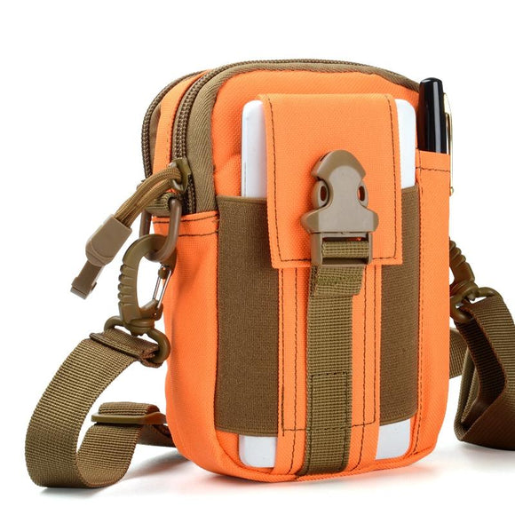 NNEDSZ Versatile Messenger Bag With Shoulder Strap - Orange