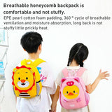 NNEDSZ Secure Kids Backpack - Anti-lost Design - Sunshine Lion
