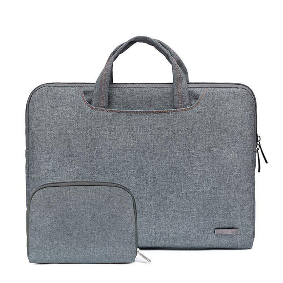 NNEDSZ 13.3 Inch Simple Business Laptop Bag With Liner - Ls-116 - Snowflake Nylon Gray