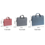 NNEDSZ 13.3 Inch Simple Business Laptop Bag With Liner - Ls-116 - Snowflake Nylon Gray