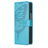 NNEDSZ Butterfly Embossed Leather Phone Case - Black